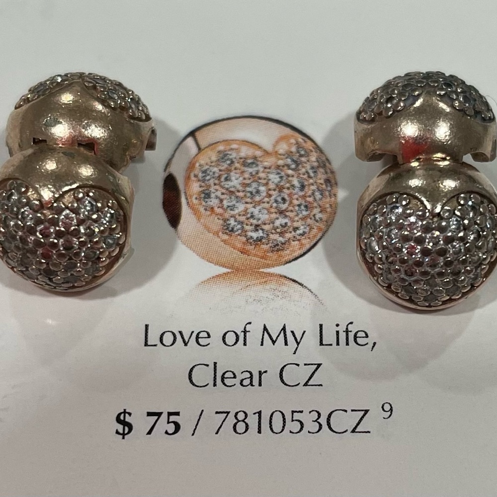 Pandora Rose Clips